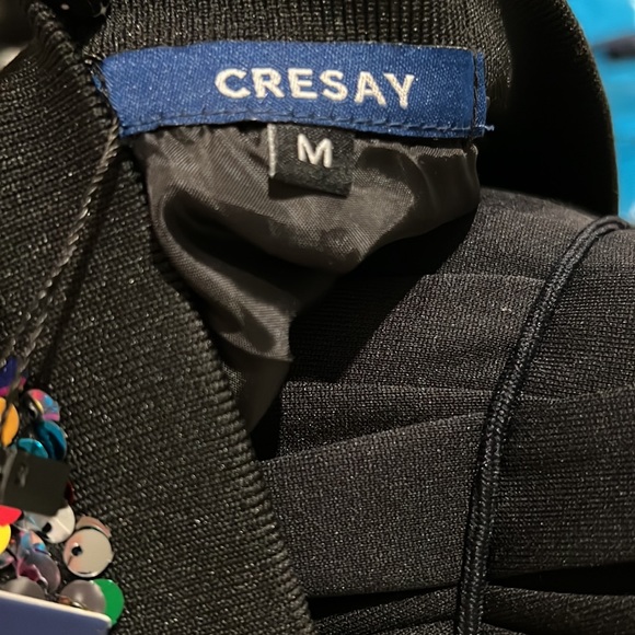 CRESAY Sequin Zip Up BOMBER JACKET! - Picture 5 of 5
